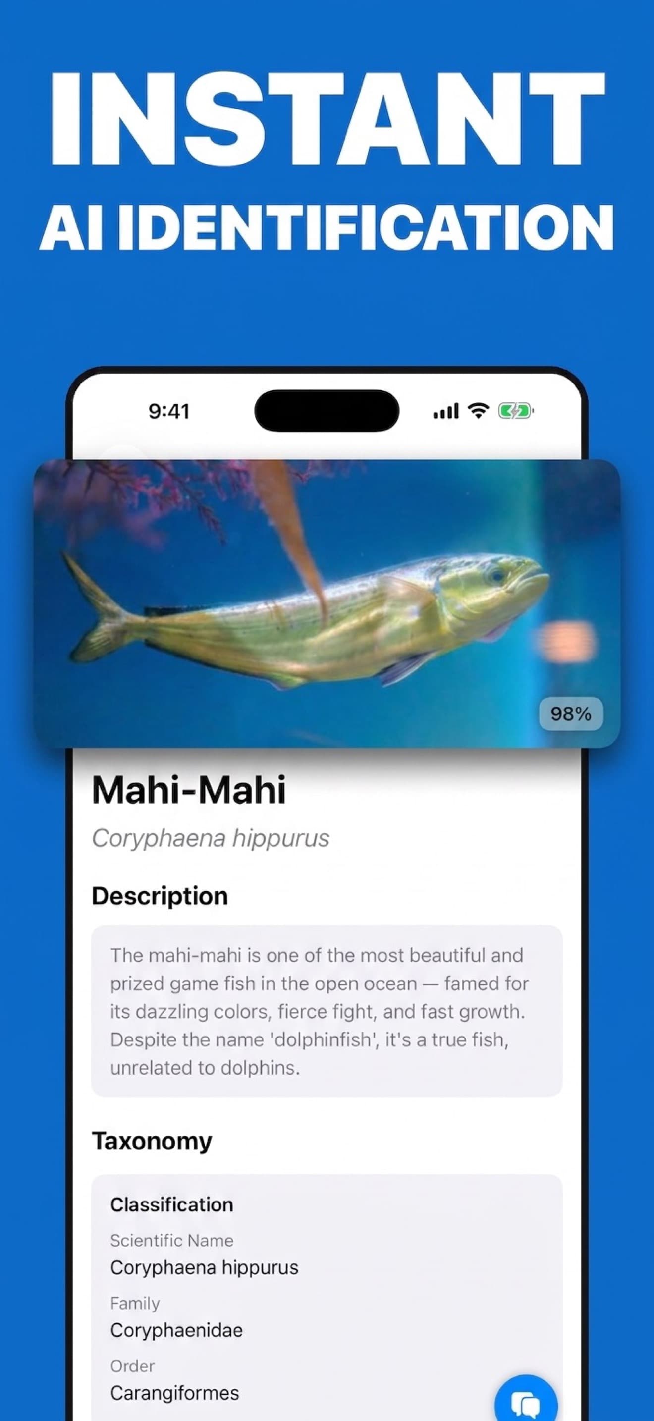 Instant AI-powered identification